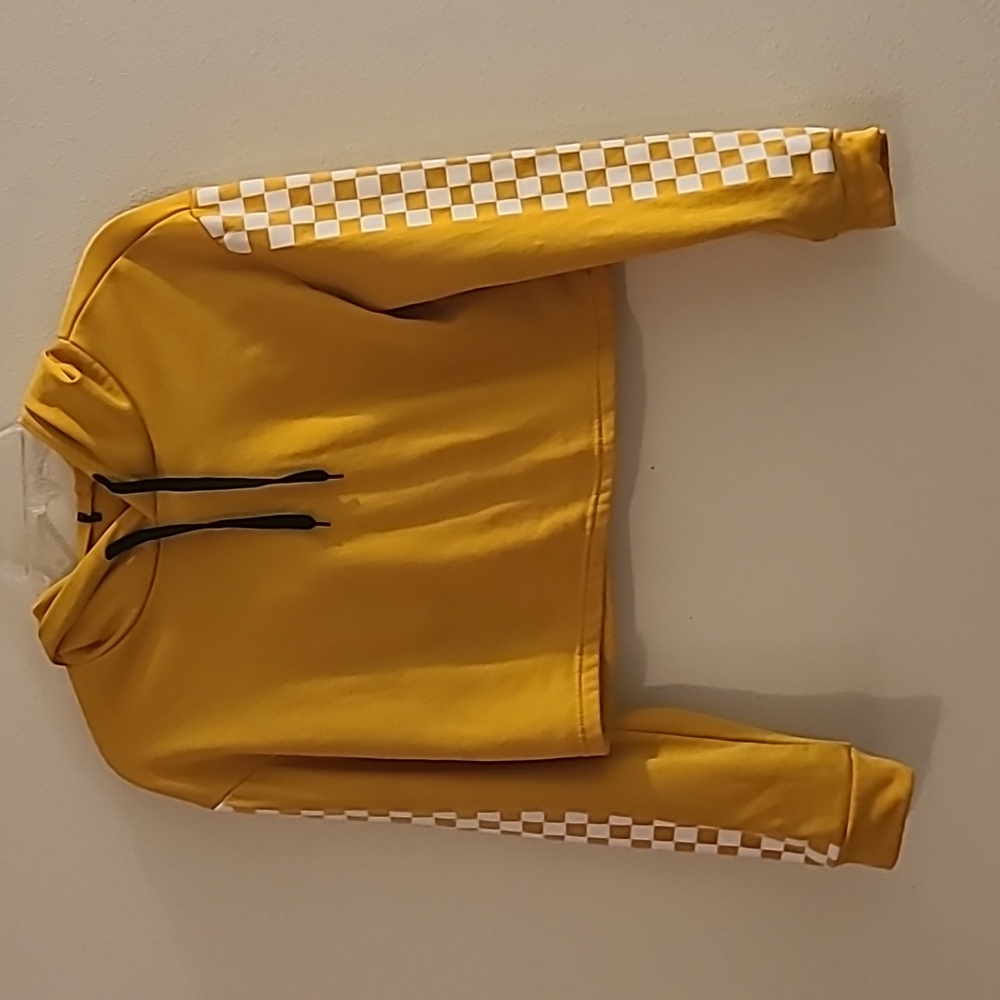 Cropped yellow hoodie size small/med